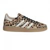 Womens/Ladies Spezial Leopard Print Leather Handball Shoes