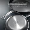 Meyer HTN-P22 22cm Stainless Steel Frying Pan with Titanium Coating, Induction Compatible, Made In Italy, "Hestan Nanobond