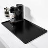 Solid Color Drying Mat Anti-Slip Raised Edge Drain Mat Waterproof Thicken Dish Drying Pad for Espresso Machine Station