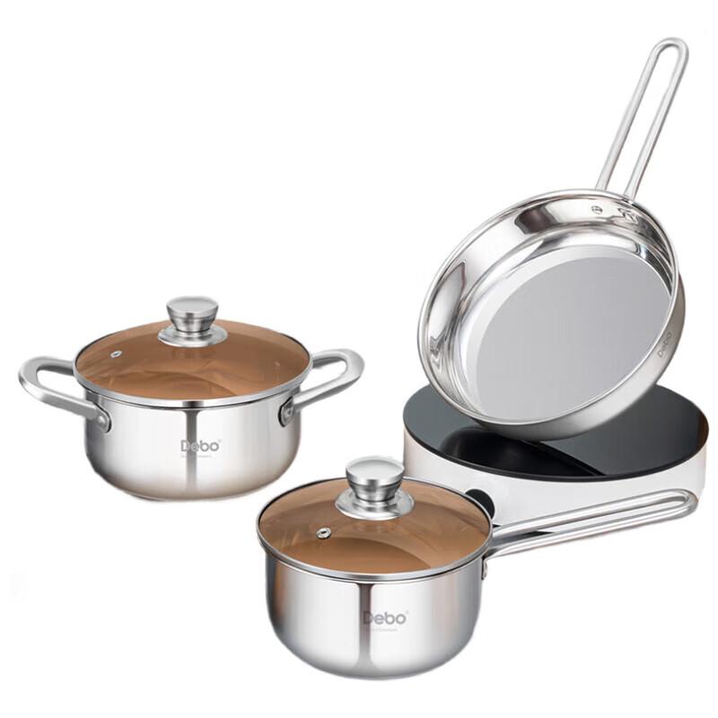 Debo DEP-919 Chantal 3-Piece Cookware Set