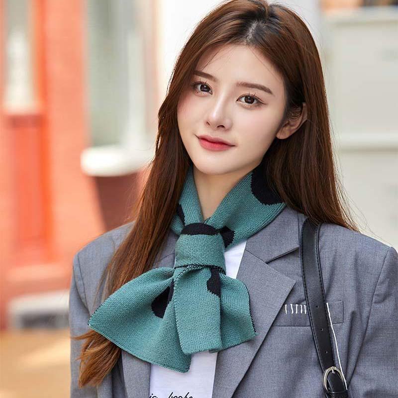 Autumn New Fashion Knitted Scarf Versatile Scarf Dual-purpose