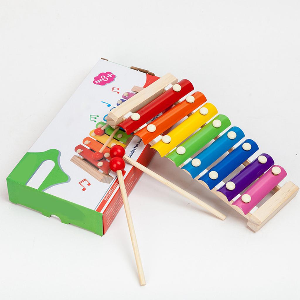 Wooden Percussion Instrument Toy Educational Early Learning Preschool Musical Toy for Toddler Boys