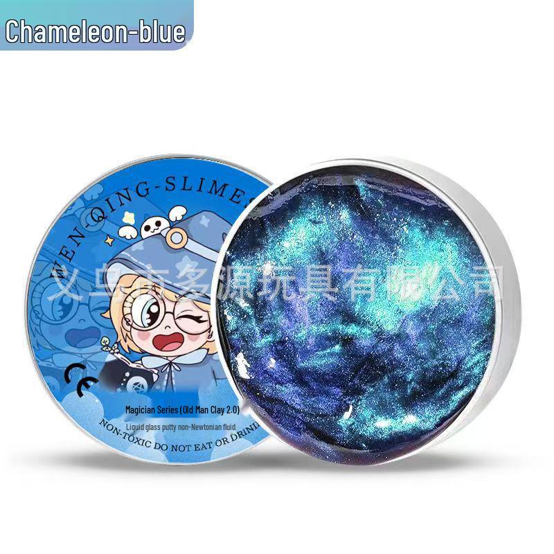 

Игрушка Жидкий Стеклянный Пластилин, меняющая цвет - Неньютоновская, Снятие стресса, Прыгающая глина