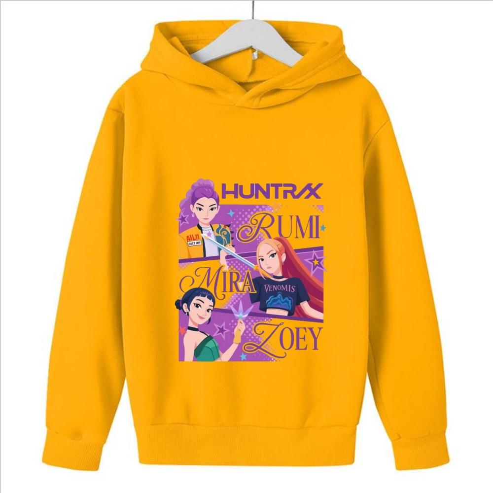 

K-pop Толстовки Мисливці на демонів для хлопчиків і дівчаток з довгим рукавом, верхній одяг Saja, худі з принтом для дітей, модний пуловер, дитячі топи 100