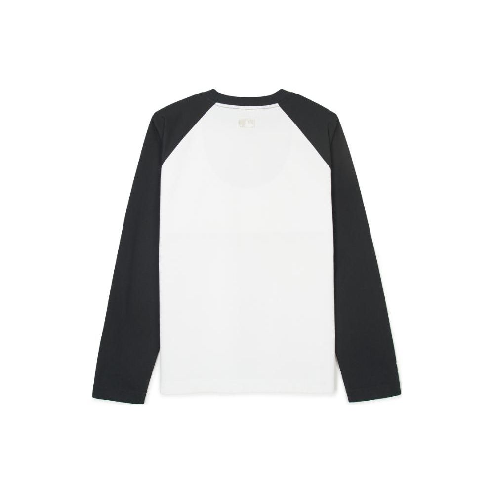 MLB Summer Breathable Loose Logo Long Sleeve T-Shirt Women Tops Black 3FTSV1143-50BKS