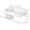 Multifunctional Wall Mounted Bathroom Comb Towel Hair Dryer Storage Rack Holder Organizer