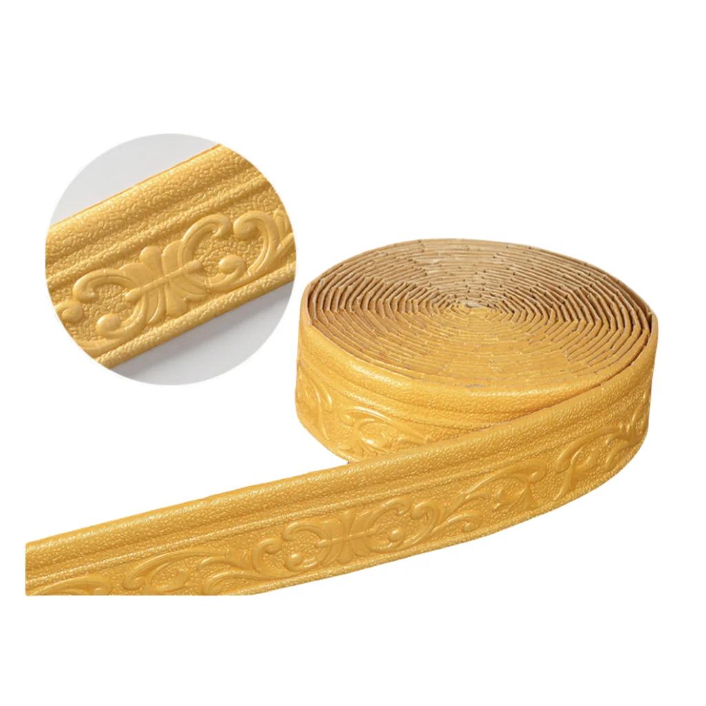 1pc 10mx8cm Wall Trim Line Skirting Border Self Adhesive Baseboard Wallpaper Wall Sticker For Room Home Decoration