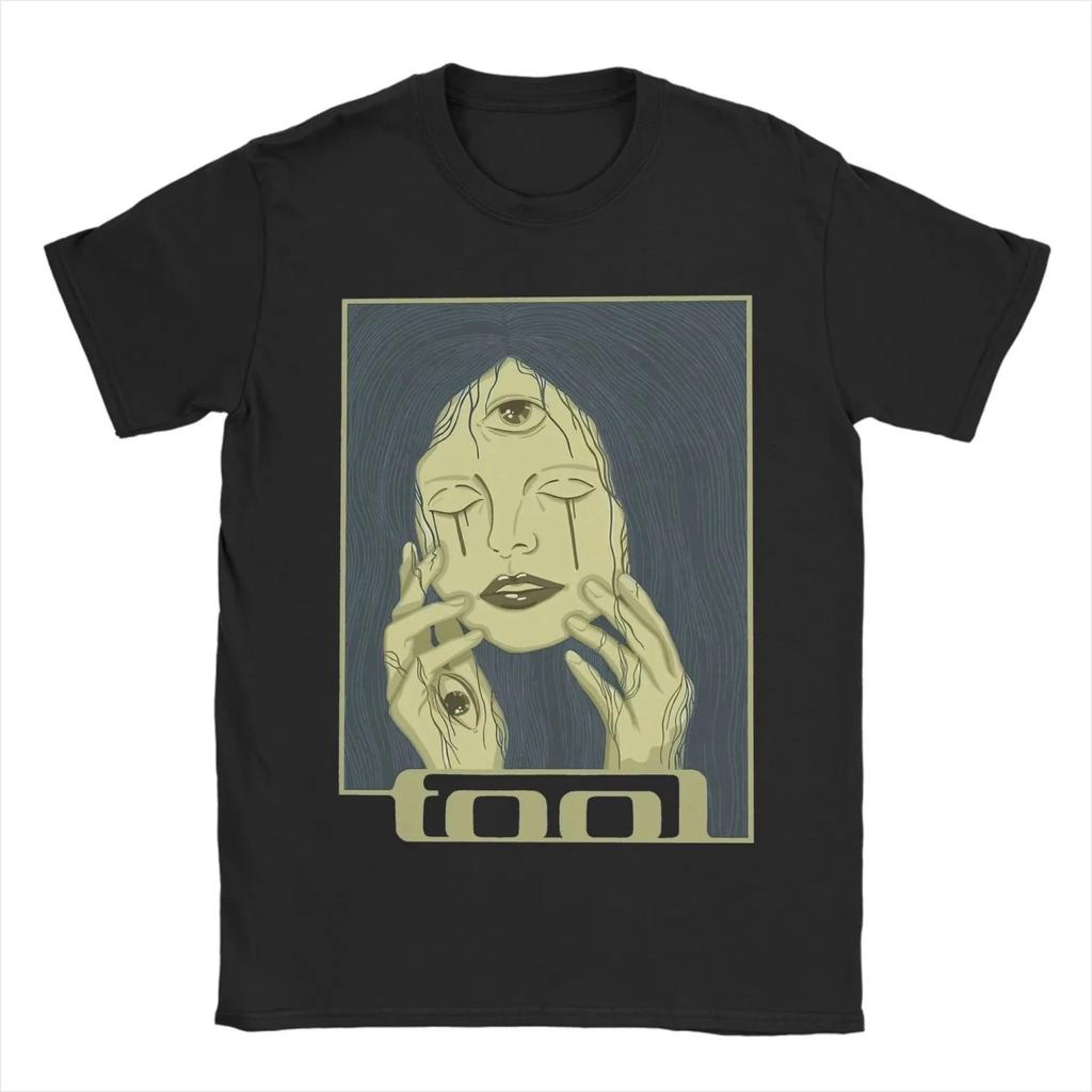 Magliette Oversize Musica Metal Band Tool Magliette Vintage Manica Corta Maglietta in Cotone Top Maglietta Multiuso per e(2)