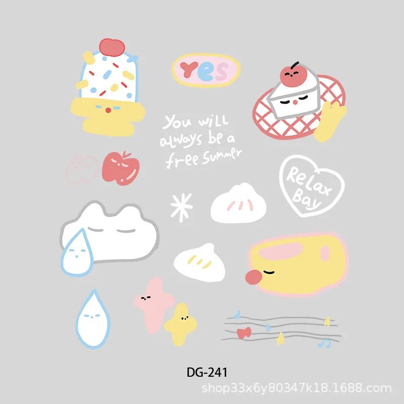 INS Style 3D Epoxy Cartoon Stickers - Self-adhesive Relief Decals for Phone/Laptop/Tablet DIY Decoration