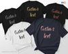 Custom Text T-shirt Personalised Girls Trip Birthday Hen Party Tee Friends Group