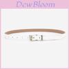Minimalist Leather Women Belt With Metal Buckle For Fashion Casual And Office Wear