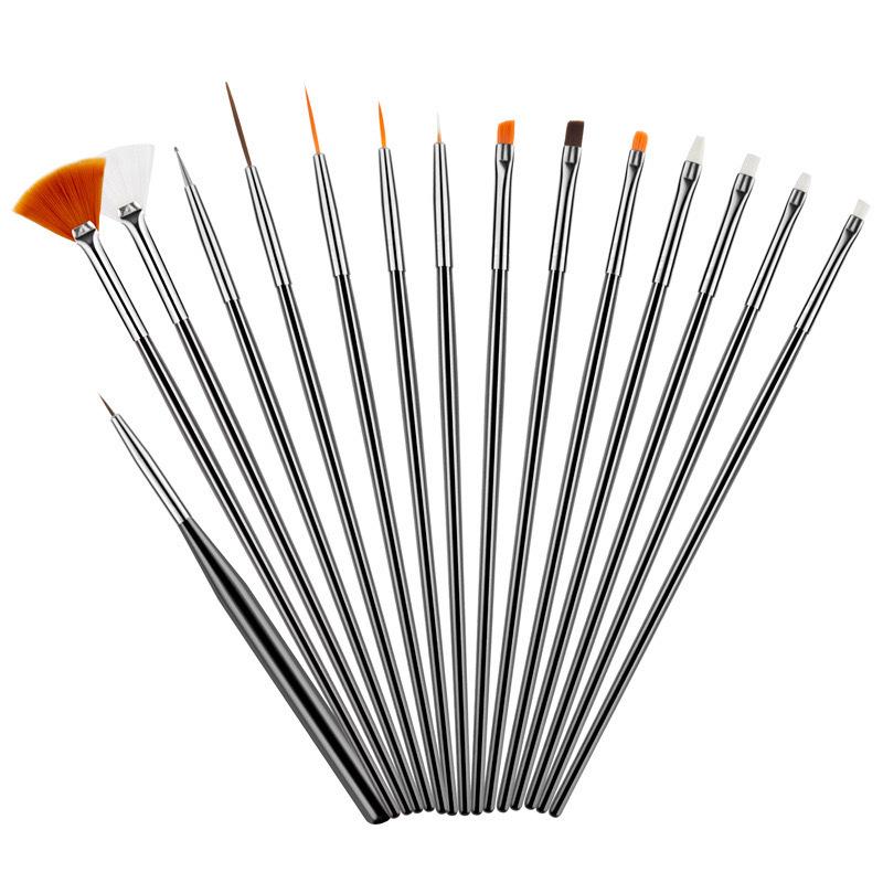15-Piece Nail Art Brush & Dotting Pen Set
