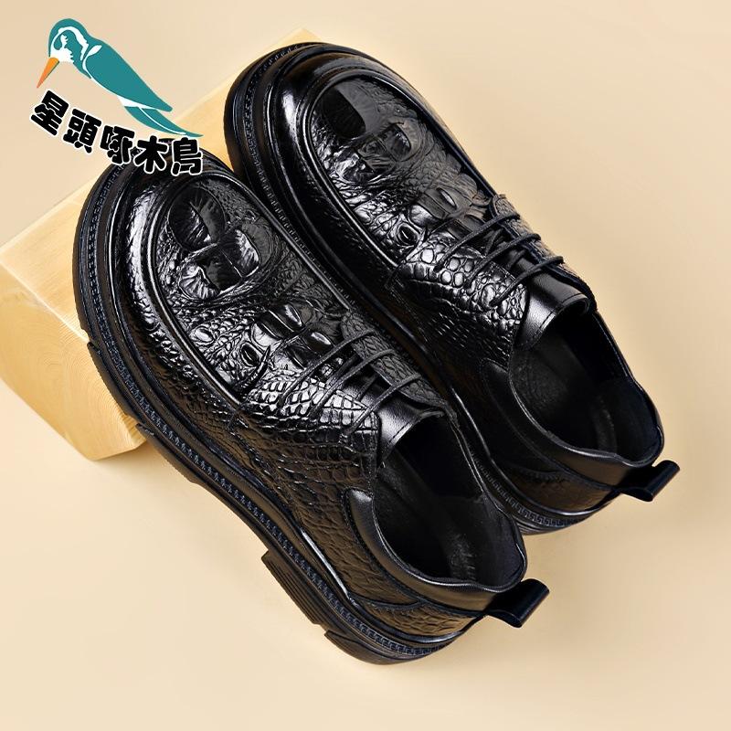 

Men s shoes 2025 autumn first layer cowhide lace-up British men s business dress leather shoes leather shoes 38