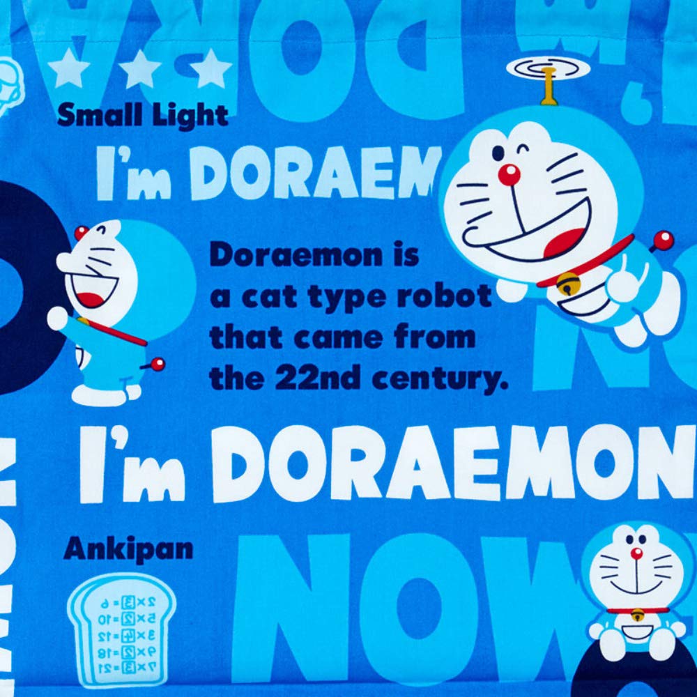 Sanrio Doraemon Gusseted Drawstring Bag (I'm DORAEMON)