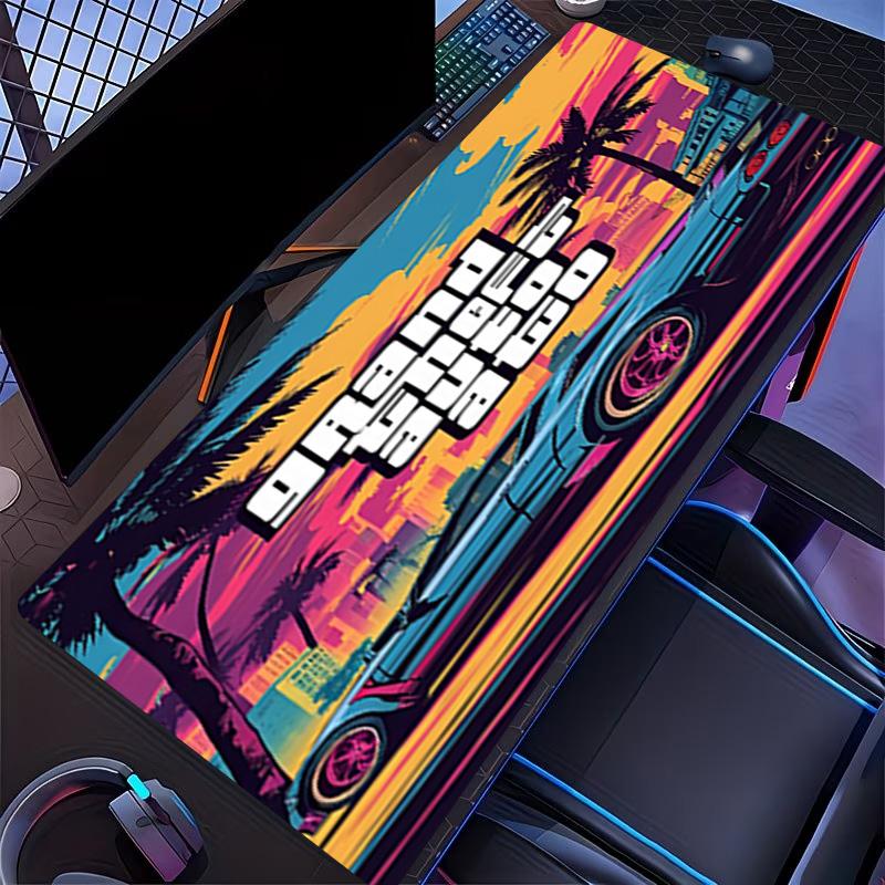 Grand Theft Auto VI Print Mouse Pad, for Keyboard Pad Laptop PC Mat for Office Home Use, Desk Decor, Perfect Birthday Gift for Gamers