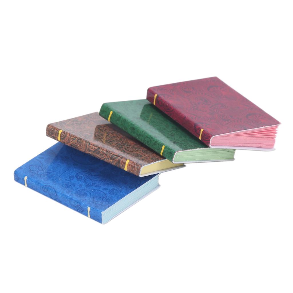 4pcs 1:12 Scale Dollhouse Miniature Books Mini Books Decoration Toy Accessories