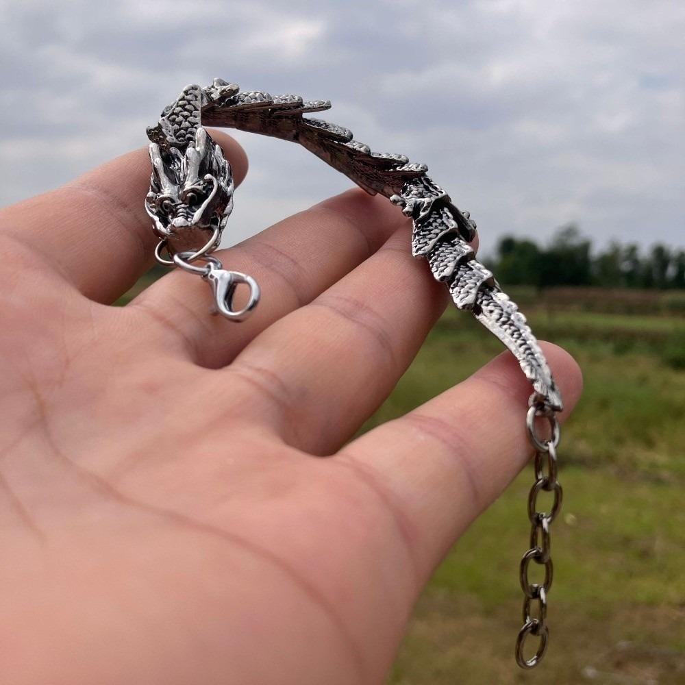 

Cool Dragon Hand Chain Punk Men Bangle Creative Scorpion Bracelet Boys Dragon