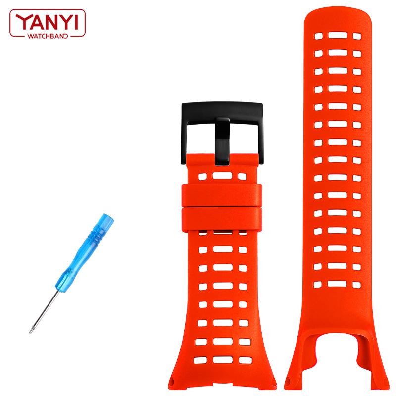 High-Quality Rubber Watchband For Suunto Ambit 1/2/2S/2R/3 Sport/3 Run/3 PEAK Watch Replacement Wrist Bands Flexible Strap