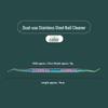 Stainless Steel Double-Ended Nail Cleaner: Nail File, Cuticle Spoon, Ingrown Nail Repair, Polishing & Cleaning Tool for Nails and Toenails.