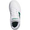 Adidas Hoops K White Collegiate Green Kids Sneakers Cloud-White Grey-Two IG3830