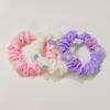 Sweet Candy Color Beads Hair Ropes Fashion Cloth Hair Rings Scrunchies Headwear For Girls Hair Accessories Children Rubber Bands