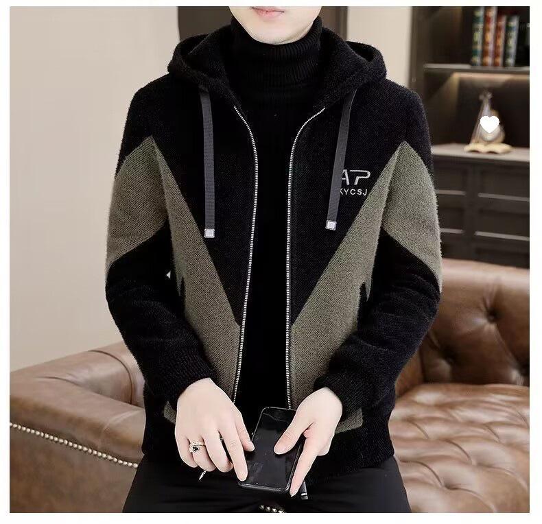 

Men s 2023 Autumn/Winter Color Block Casual Fashion Jacket M