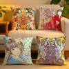 Cushion Cover  Linen  SkinFriendly Soft Decorative Case For Sofa Home Decor Funny SShintaro Kago Art Pillow Cover