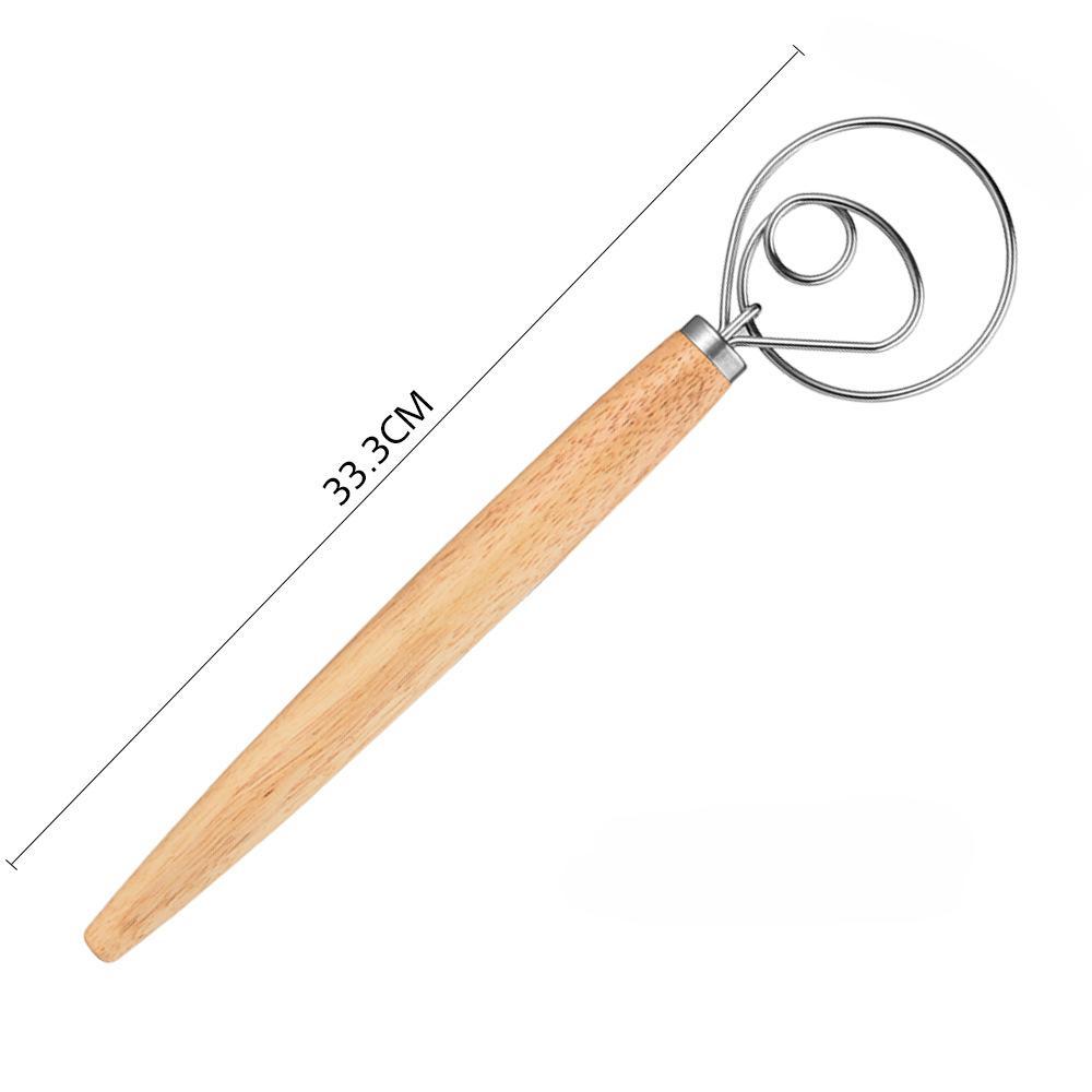 

1 шт. Лучшие деревянные кухонные принадлежности из нержавеющей стали, венчики для теста, кондитерские инструменты