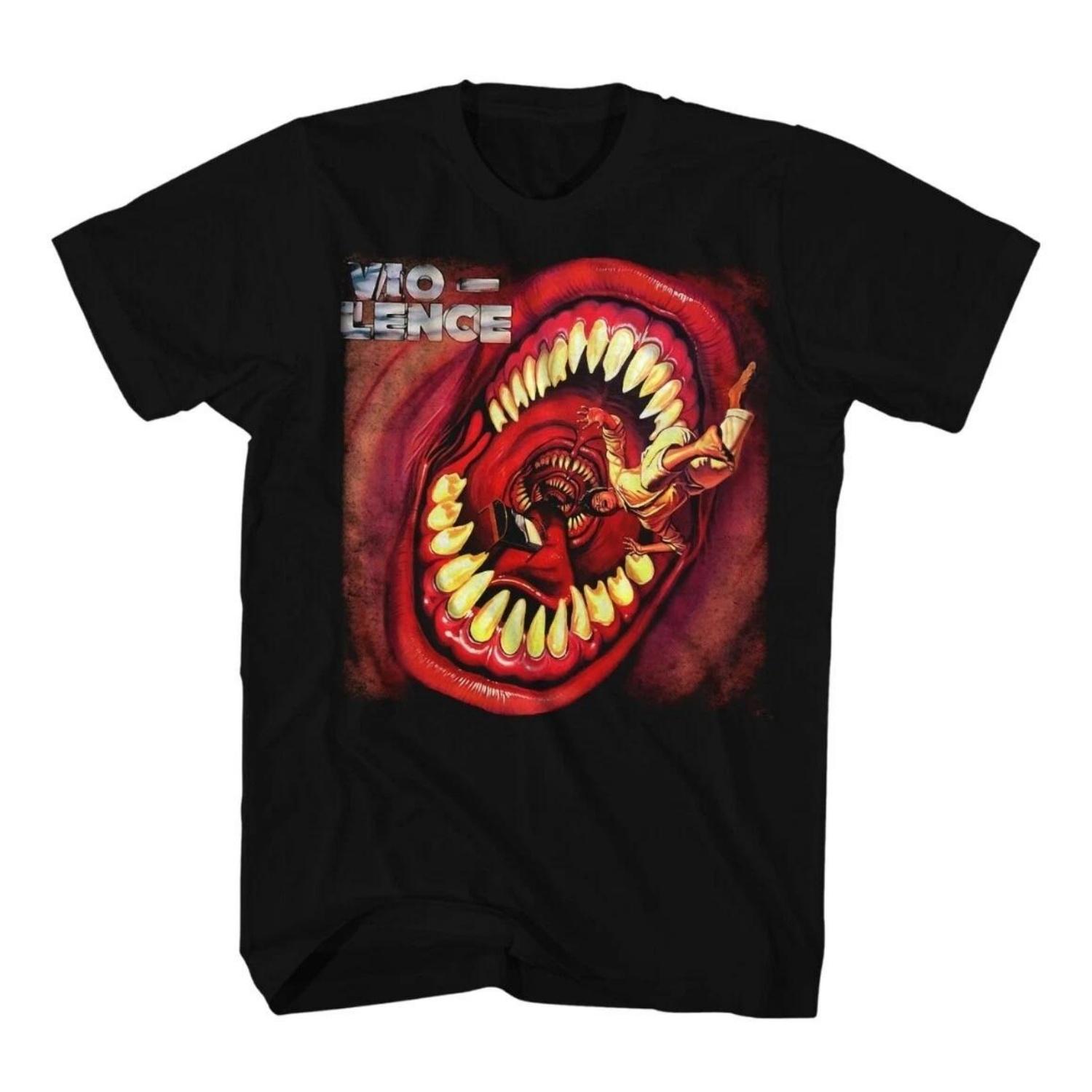 

New Vio-Lence Band Eternal Nightmare Album Thrash Metal T-Shirt Badhabitmerch High-end Luxury Is for Both Men and Women Top Y2k S чёрный