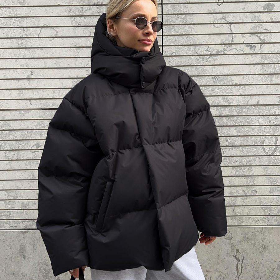 GMXIA Cotton Jacket Autumn and Winter Cotton Jacket Women Loose Cotton Jacket Loose Jacket Tops