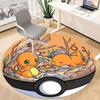 1pc Poke Ball Pokémon Charmander Office Round Area Rug,  Under Office Chairs Bedroom Living Room Home Decor a092