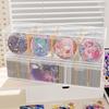 1Pc Clear Plastic Compartmentalized Organizer Box Holds 550+ Game Cards Storage Box With Adjustable Divider For Cards