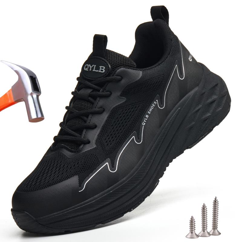 Lightweight Work Safety Shoes Men Women Anti-smash Anti-puncture Shoes Breathable Work Sneakers Security Protection Safety Boots