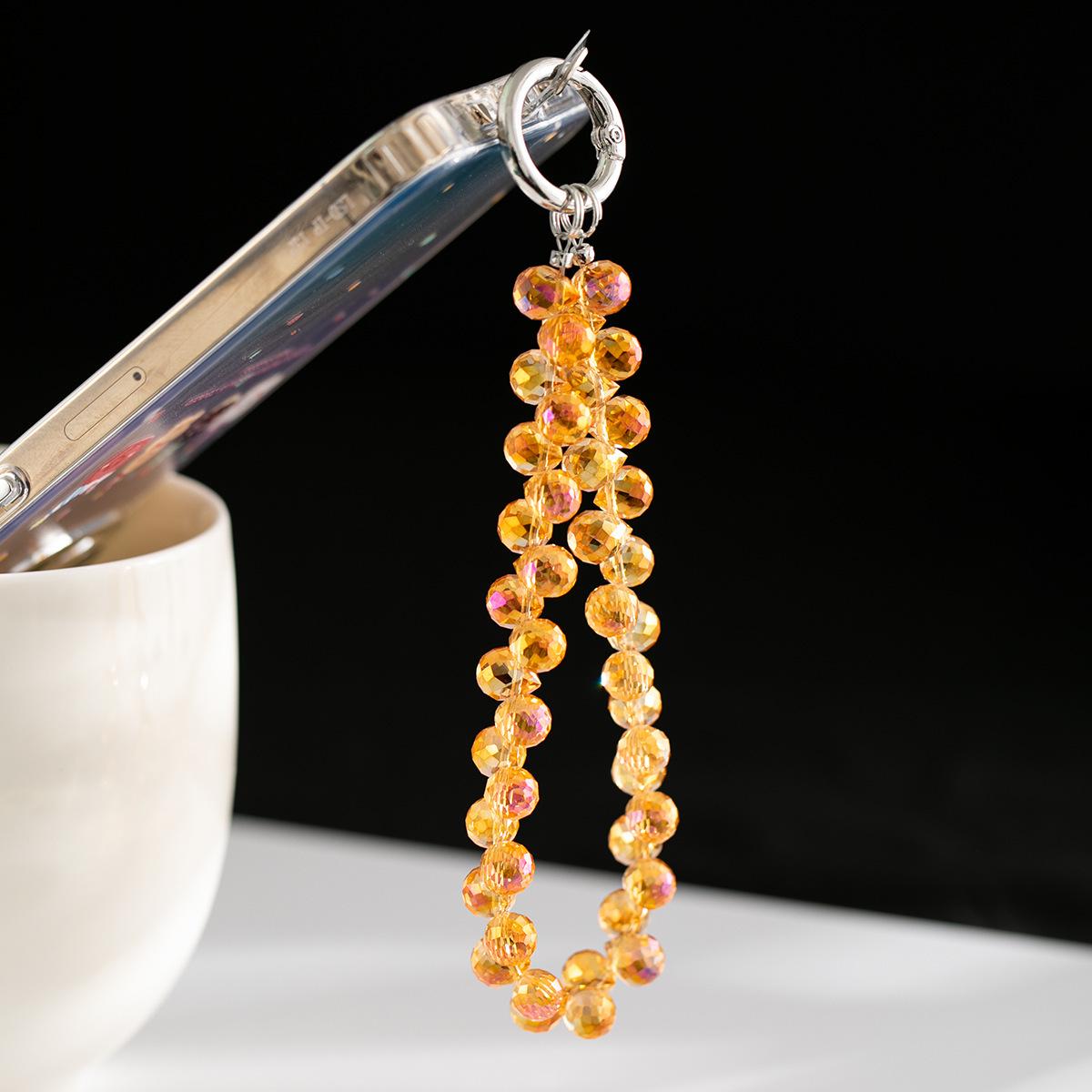 

Elegant Strawberry Crystal Phone Charm Pendant for Women