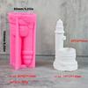 Tower Shaped Resin Silicone Molds for Epoxy Resin, Candle Holder, Tealight Holder Home Decoration, Plaster Silicone Mold