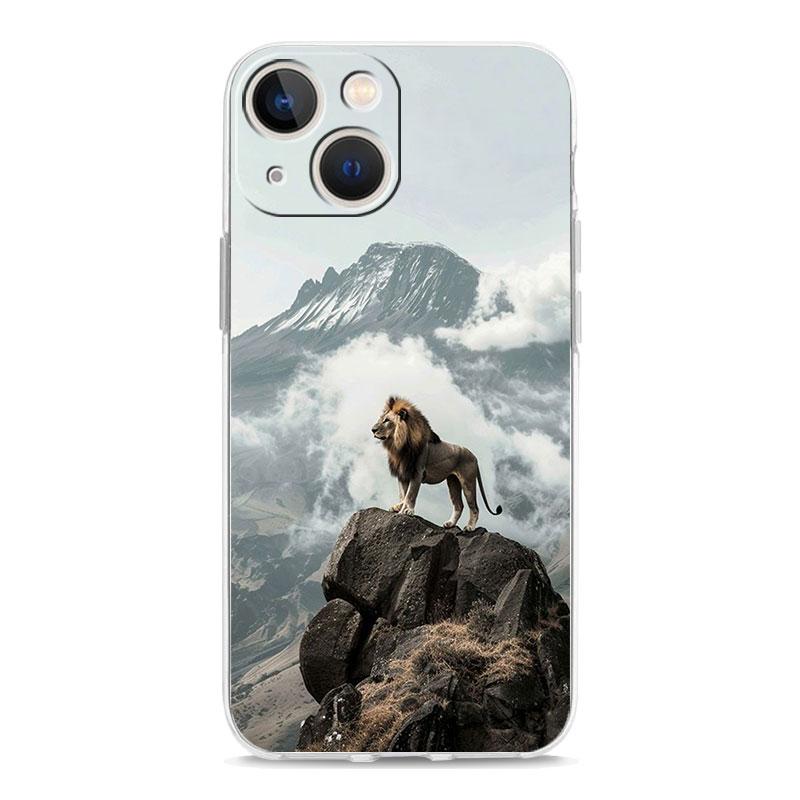 

Lion Alpha Male Cub Phone Case For iPhone 11 Cases iPhone 15 12 13 14 16 Pro Max X XR XS 14 15 Plus 16Pro iPhone16 Clear Cover iPhone 15