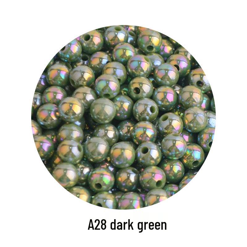 Iridescent AB Color Bubble Beads – Handmade for DIY Bracelets, Wedding Dress Accessories, and Imitation Pearls