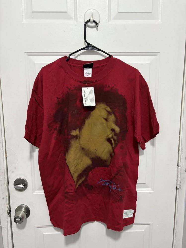 

Vintage Liquid Blue Shirt Mens XL Red Jimi Hendrix Graphic Rock Music Tee Unisex T-Shirt S