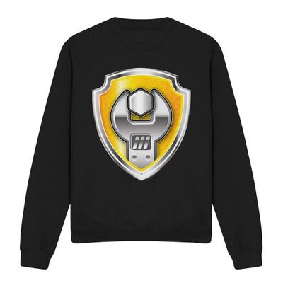 Paw Patrol Unisex Adult Rubble Badge Sweatshirt