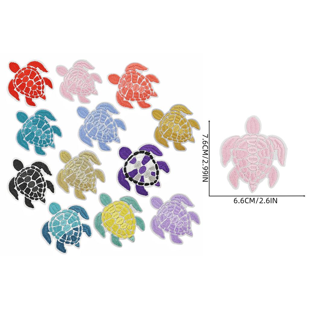 Eye-Catching Embroidered Turtle Applique for Clothes Hat Sewing Patches DIY Scarf Wedding Dress Decors Accessories