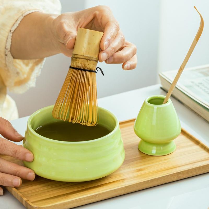Japanese-style matcha bowl matcha Song Dynasty tea ordering tool ceramic tea bowl teacup mixer matcha brush gift box set
