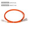 Uxcell Fiber Patch Multimode Duplex OM1 LSZH Fiber Optic Jumper for Network Transceivers and 1 Piece Cable, LC-SC Instrumentation, Orange, 2M,