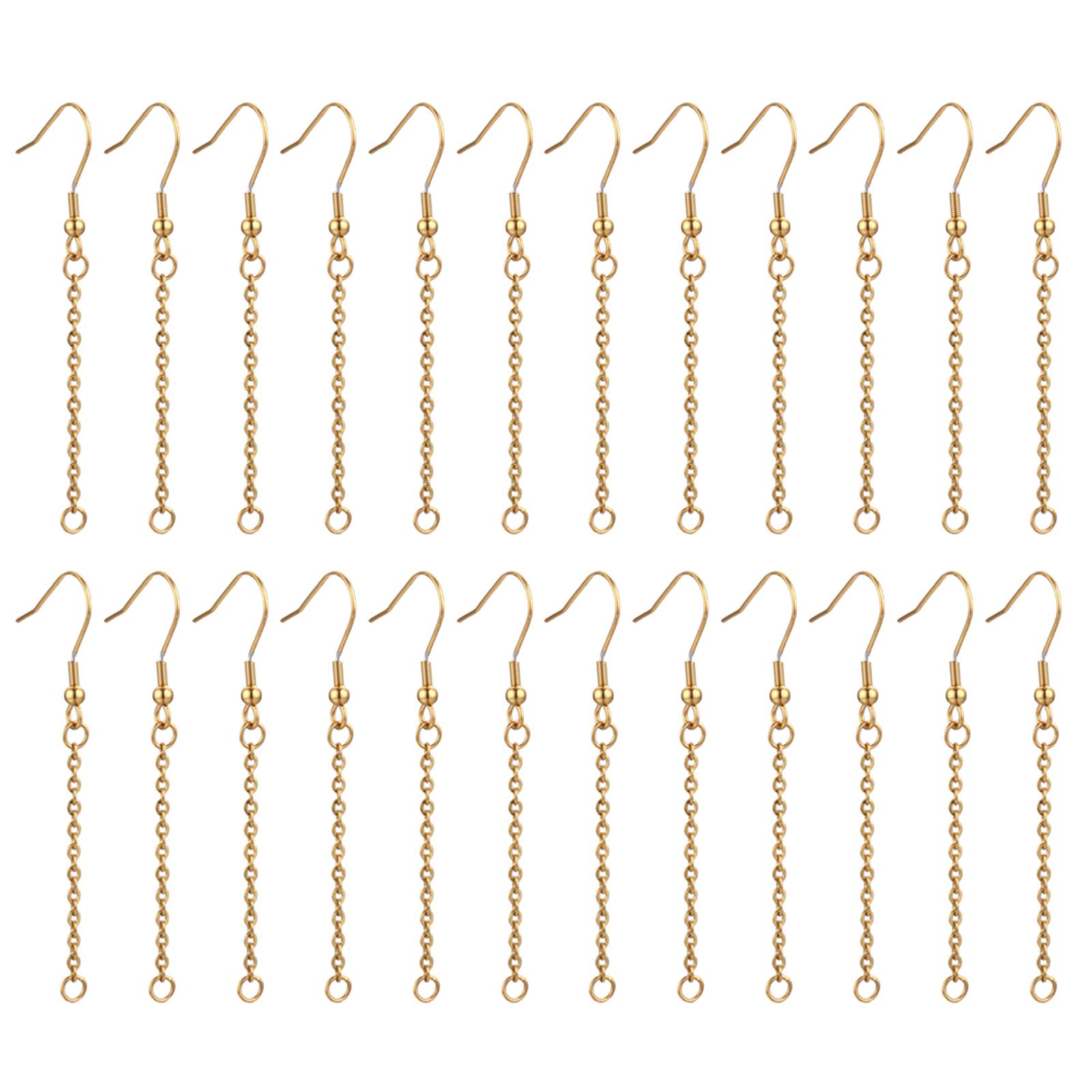 

Набір з 20 дротиків для сережок-підвісок для виготовлення ювелірних виробів своїми руками, регульований набір подовжувачів ланцюжків для виготовлення ювелірних виробів, подовжувачі ланцюжків золотий