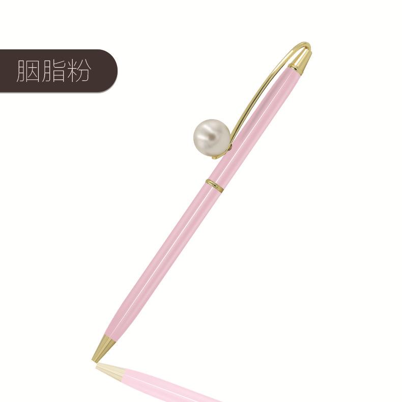 Creative Pearl Ballpoint Pen Pearl Embellishment Pen Holder Queen Scepter Metal Gift Advertising Pen Customization