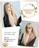 Wig Long Straight Wig Full Wig Natural Cosplay Mine Short Face Small Face Popular Heat Resistant Wig Harajuku Style Fashion Comb Blonde Gold Net/With