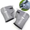 Electric Bicycle Winter Handlebar Cover: Waterproof, Windproof, Thick Fleece Gloves for Cold-Proof Riding