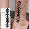 1 Sheet Halloween Dark Gothic Phoenix Temporary Tattoo For Men Women Neck Forearm, Waterproof Realistic Temp Fake Tatoo Stickers