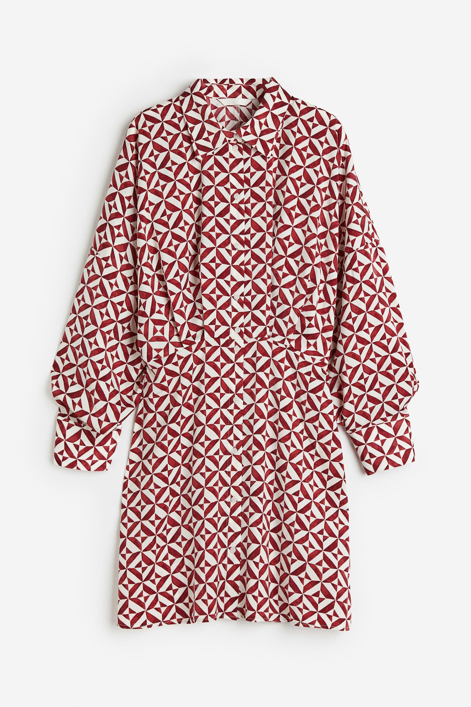 

Satin shirt dress