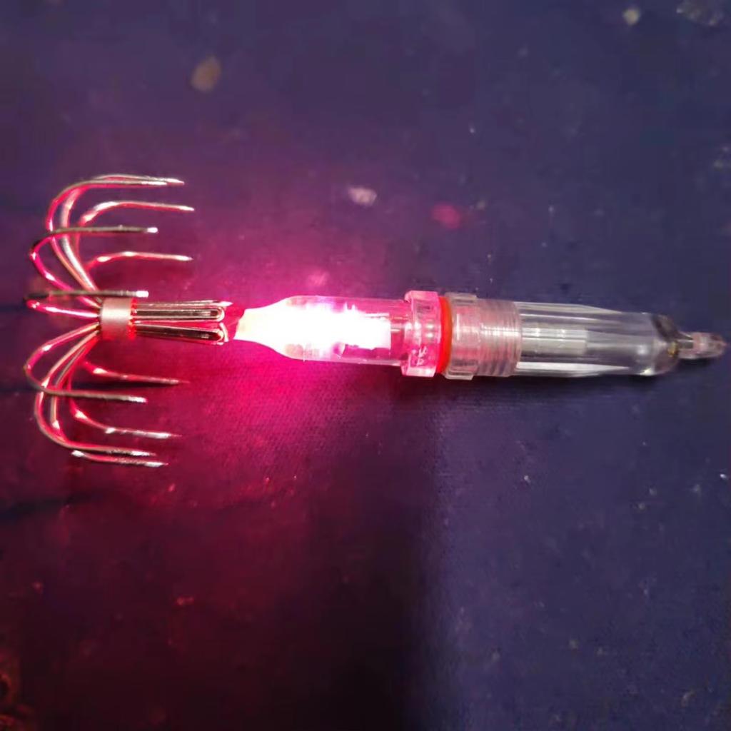 Luminous Fishing Hooks Squid Jig Hooks Waterproof LED Light To Lure Fish Multi-hooks Tackle Fishing Accessories 1/3/5pcs
