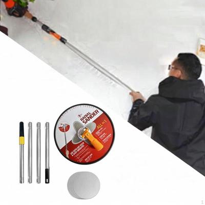 Lijadora de pértiga para paneles de yeso, herramienta de lijado y pulido, giratoria de 9 pulgadas, manual y radial